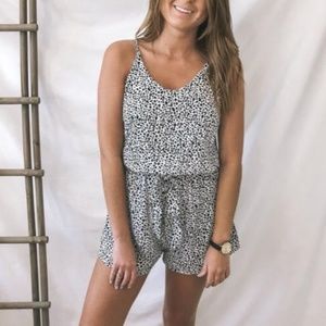 Cheetah Print Romper